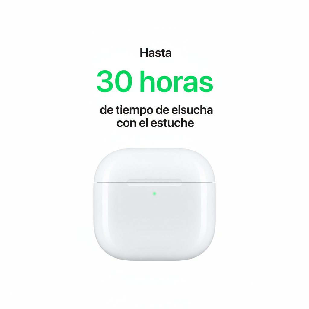 30 horas de tiempo de escucha