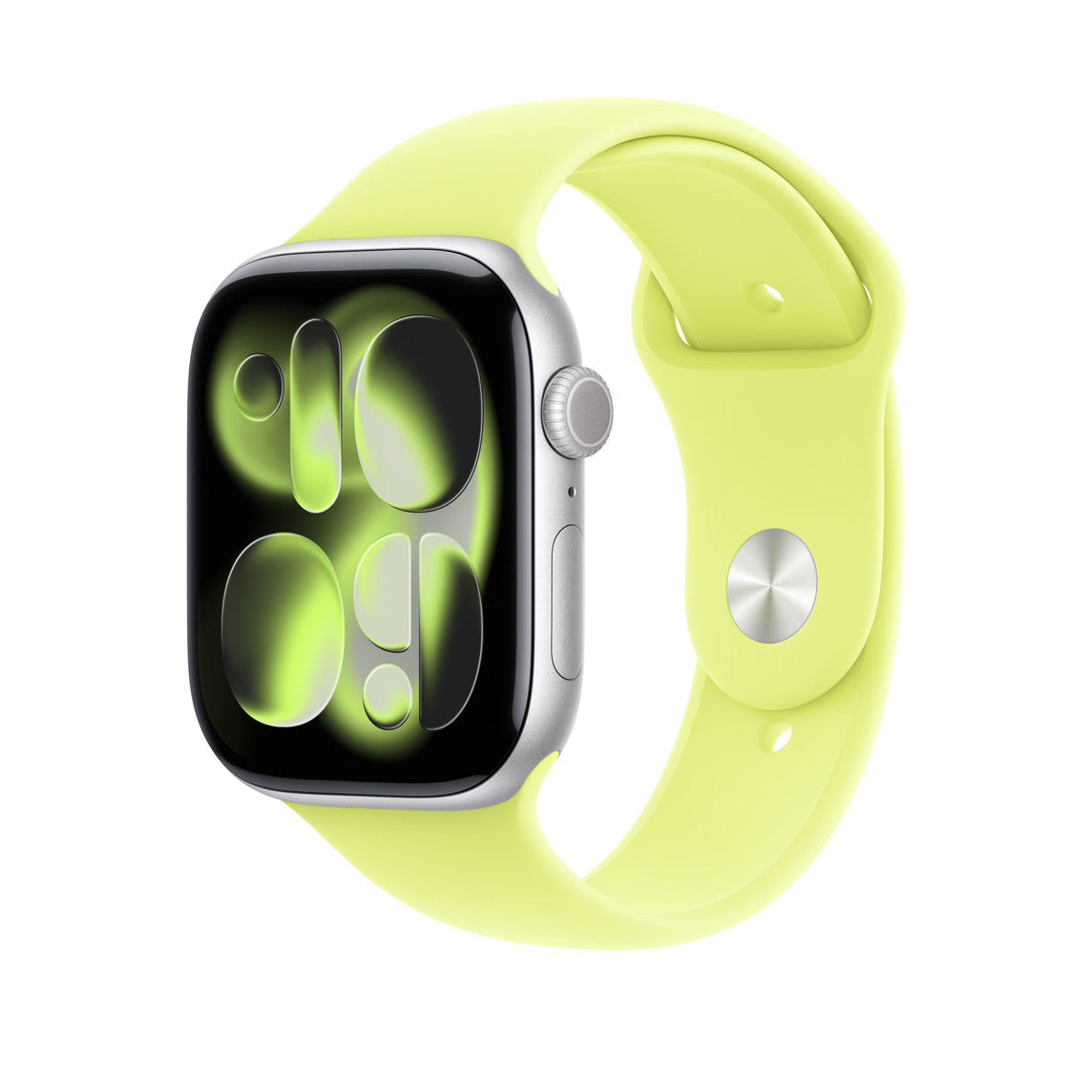 Apple Watch Series 11 - Aluminio | Amarillo Flúor | Correa Deportiva Amarilla