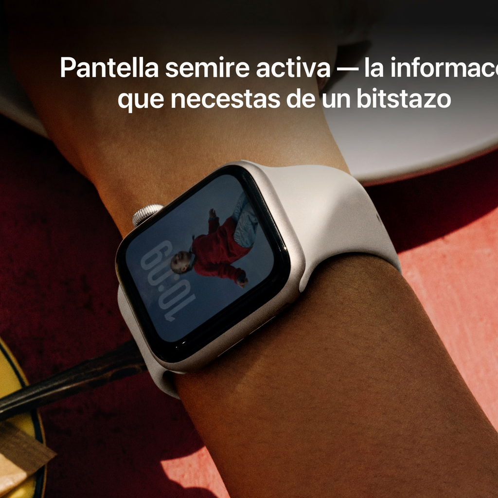Smartwatch avec texte en espagnol